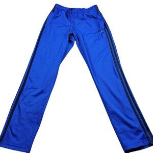 Adidas Essentials Track Pants Mens Medium Blue Royal Tapered 3-Stripe